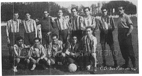 Fotografía del primer equipo del Club Deportivo San Pedro
